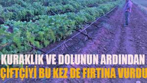 Kuraklık ve dolunun ardından çiftçiyi bu kez fırtına vurdu