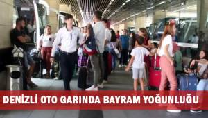 Bayram öncesi Denizli Otogarında yoğunluk