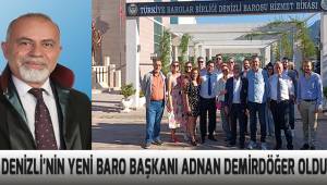 Denizli Barosu'nun yeni Başkanı Adnan Demirdöğer oldu