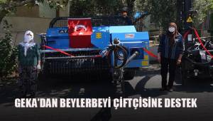 GEKA'dan Beylerbeyi çiftçisine yarım milyonluk ekipman desteği