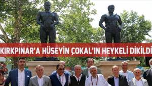 Kırkpınar'ın 'Ebedi altın kemer' sahibi pehlivanlarından Çokal'ın heykeli dikildi