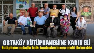 Kütüphane mahalle halkı tarafından imece usulü ile kuruldu