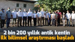 2 bin 200 yıllık antik kentin ilk bilimsel araştırması başladı