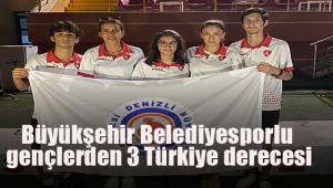 Büyükşehir Belediyesporlu gençlerden 3 Türkiye derecesi