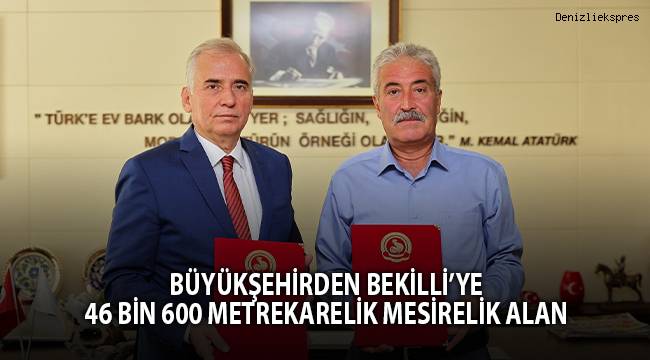 Büyükşehirden Bekilli’ye 46 bin 600 metrekarelik mesirelik alan
