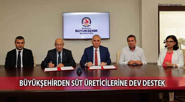 Büyükşehirden süt üreticilerine dev destek