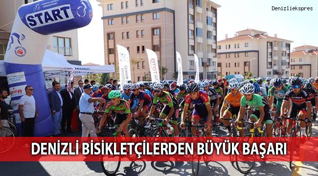 Denizli bisikletçilerden büyük başarı