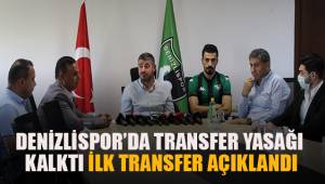 Denizlispor'da transfer yasağı kalktı, ilk transfer açıklandı