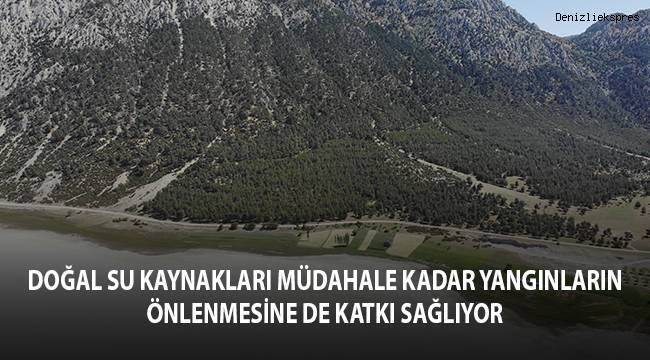 Doğal su kaynakları müdahale kadar yangınların önlenmesine de katkı sağlıyor