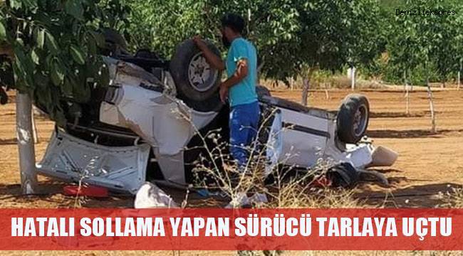 Hatalı sollama yapan sürücü otomobilin ön camından fırladı