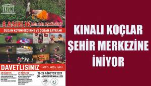 Kınalı koçlar şehir merkezine iniyor