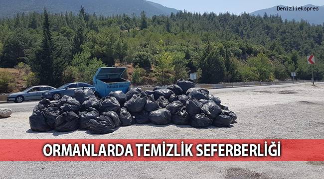 Ormanlarda temizlik seferberliği