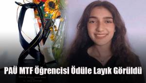 PAÜ MTF Öğrencisi Ödüle Layık Görüldü