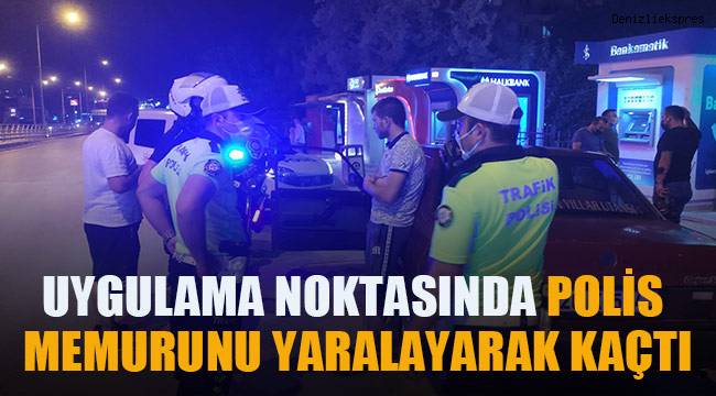 Polis memuruna çarparak kaçan şüpheli yakalandı