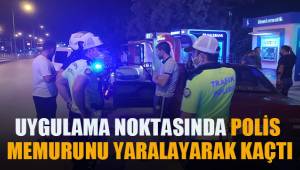 Polis memuruna çarparak kaçan şüpheli yakalandı