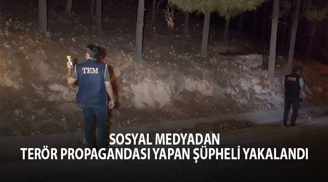 Sosyal medyadan terör propagandası yapan şüpheli yakalandı