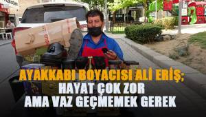 Ayakkabı boyacılığı yaparak geçimini sağlıyor