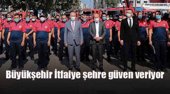 Büyükşehir İtfaiye şehre güven veriyor