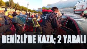 Denizli'de kaza; 2 yaralı