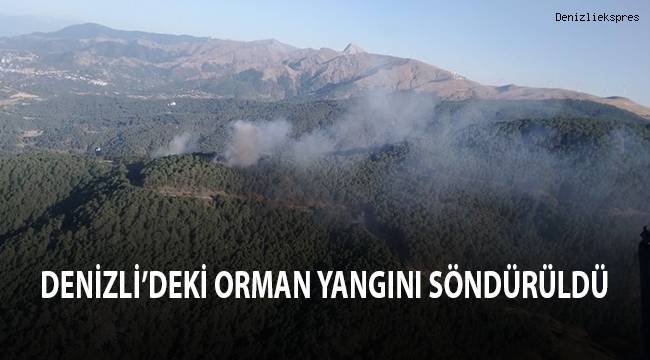 Denizli’deki orman yangını söndürüldü