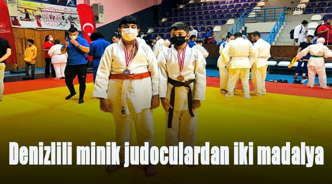Denizlili minik judoculardan iki madalya
