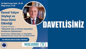 DENİZLİLİ YAZAR KEMAL YALÇIN MKM’DE OKURLARIYLA BULUŞUYOR