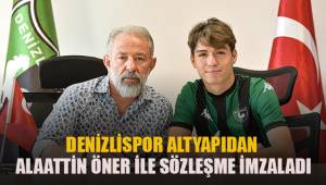 Denizlispor altyapıdan Alaattin Öner ile sözleşme imzaladı