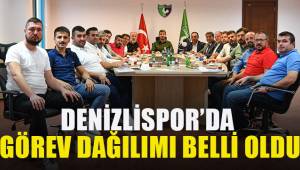 Denizlispor Kulübü’nde yönetim kurulu görev dağılımı belli oldu.