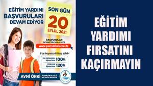 EĞİTİM YARDIMI FIRSATINI KAÇIRMAYIN