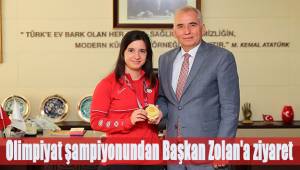 Olimpiyat şampiyonundan Başkan Zolan'a ziyaret