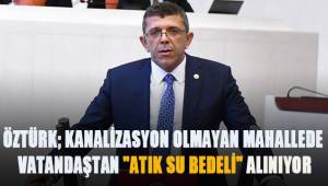 Öztürk; kanalizasyon olmayan mahallede vatandaştan
