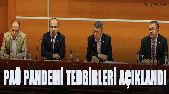 PAÜ Yönetimi Yeni Eğitim Öğretim Yılına Dair Pandemi Tedbirlerini Açıkladı