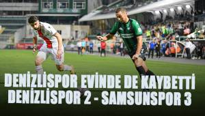TFF 1. Lig: Denizlispor: 2 - Samsunspor: 3