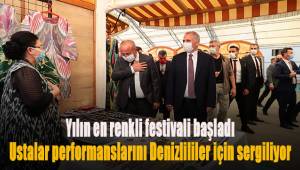Ustalar performanslarını Denizlililer için sergiliyor