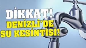 Yenişehir ve Servergazi’de su kesintisi