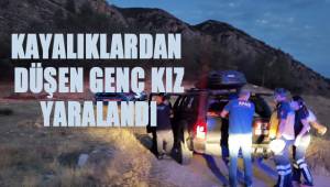 20 yaşındaki genç kız kayalıklardan düşerek yaralandı