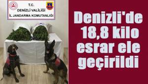 Denizli'de 18,8 kilo esrar ele geçirildi