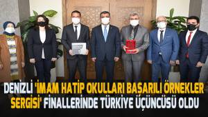 Denizli ‘İmam hatip okulları başarılı örnekler sergisi’ finallerinde Türkiye üçüncüsü oldu