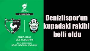 Denizlispor'un kupadaki rakibi belli oldu