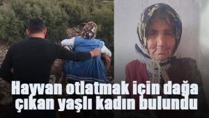 Hayvan otlatmak için dağa çıkan yaşlı kadın bulundu