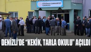 Kekik tarla okulunda ilk ders zili çaldı