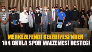 MERKEZEFENDİ BELEDİYESİ’NDEN 104 OKULA SPOR MALZEMESİ DESTEĞİ