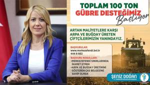 Merkezefendi Belediyesi'nden üreticilere 100 ton gübre desteği