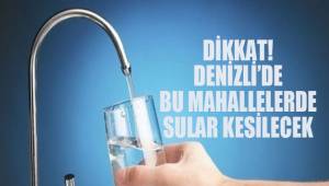 Muhtelif mahallelerde su kesintisi