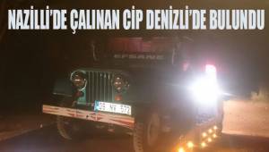 Nazilli'de çalınan cip Denizli'de bulundu