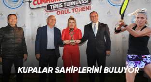 Pamukkale Tenis Turnuvasında kupalar sahiplerini buluyor