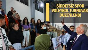 Şiddetsiz spor voleybol turnuvası düzenlendi