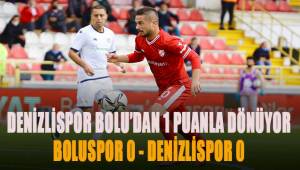 .TFF 1. Lig: Boluspor: 0 - Denizlispor: 0