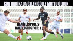 TFF 1. Lig: Denizlispor: 2 - Balıkkesirspor: 1