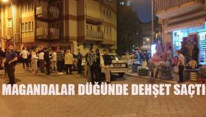 Tüfekle düğünü bastı, davetliler kaçacak yer aradı